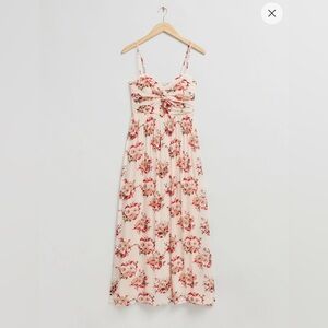 & Other Stories Twist Front Bustier Dress NWT